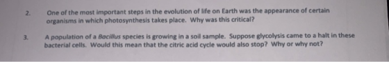 One of the most important steps in the evolution of life on Earth was the appearance of certain organisms in which photosynth