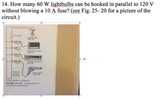 How many 60 W lightbulbs can be hooked in parallel