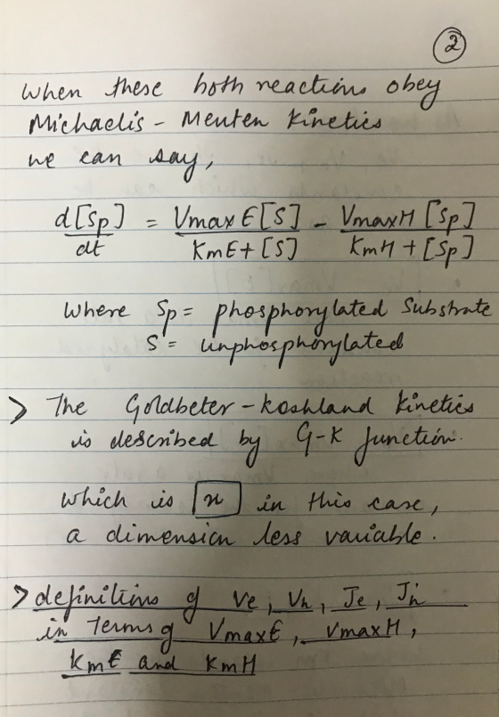 When these hoth reactions obey Michaelis - Meuten kinetics we can say d[sp] - Vmax E[S] - Vmaxi [sp] KmE+ [s] KmH + [sp] cut