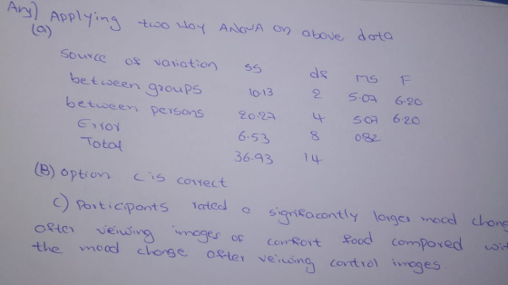 Ay) An Apply too ANNo A av abovedata ds ns be tseen groups lo-13 betoeen peisons 20 653 82 36.43 4 Total B) option s comect Porticiponts Yarte Q SİQ1.ca cont (y la19Cd mo the mood chong e ofter ve、wng covrt rol images