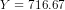 Y = 716.67
