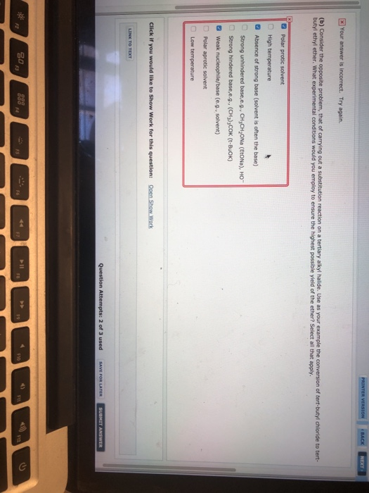 PRINTER VERSION BACK NEXT x Your answer is incorrect. Try again (b) Consider the opposite problem, that of carrying out a sub