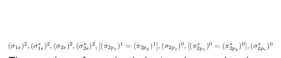 (018)2, (01.)?: (02s)? (0%)?, [(72px) 1 = (1+2py)], (02p.); [(T2.p) ° = (+2py)°), (o2.p.)