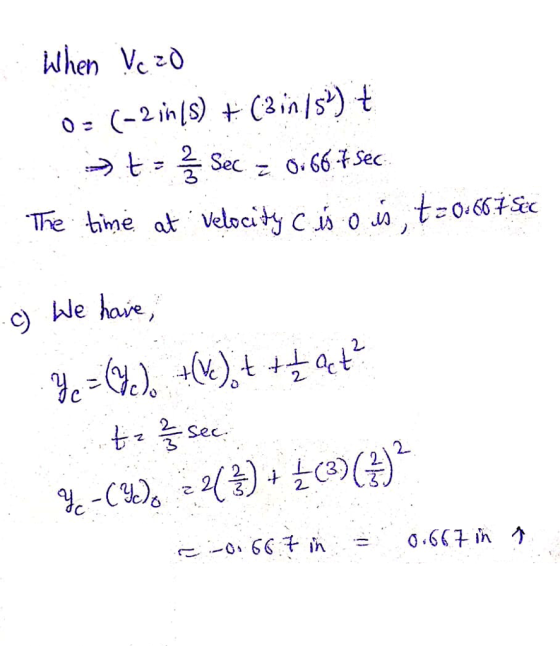 When Ve 0 2 Tre tine ck velocity C.MOJA.t:066掫 c hle have 2. z 능Sec. 2- 3