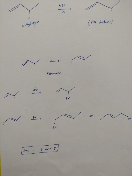 NBS H f-Hydrogen (Free Raclical) Resonance BY BY BY 1 and 3 Ans