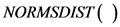 NORMSDISTO
