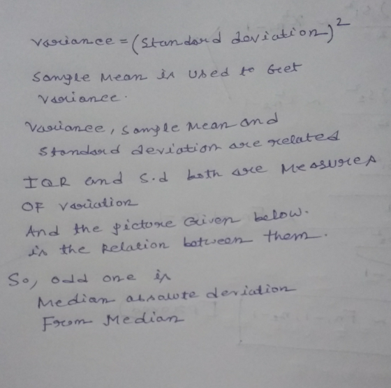 Song le Mean İA Uhed to Gret- vdsianee asdanee , sany le mean OF variation And the pictone Given be low Median asalute oleriation Focom Medlian