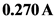 0.270 A

