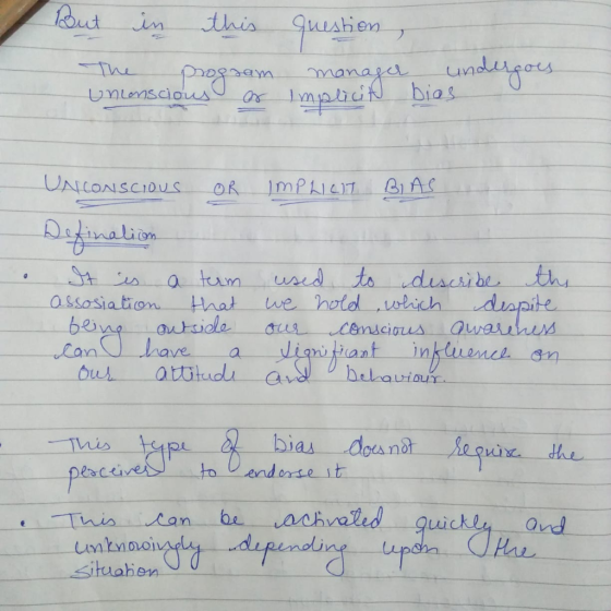 Rout in this uarion iex The nlensious mpidk bias UNLLONSCIOUS BIAC IMPLICIT OR Definelion used to duscsibe th we hotd olich d