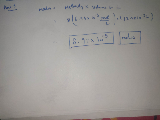 Part s Malarily Nols X velune in L @6.95x l03 (1 meles 8.97x lo5