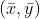 (\bar x, \bar y)