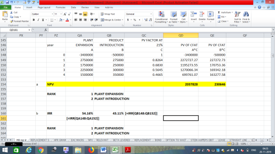 projects (Autosaved) (Autosaved) (Autosaved) - Microsoft Excel (Product Activation Failed) Review File Home Insert Page Layou