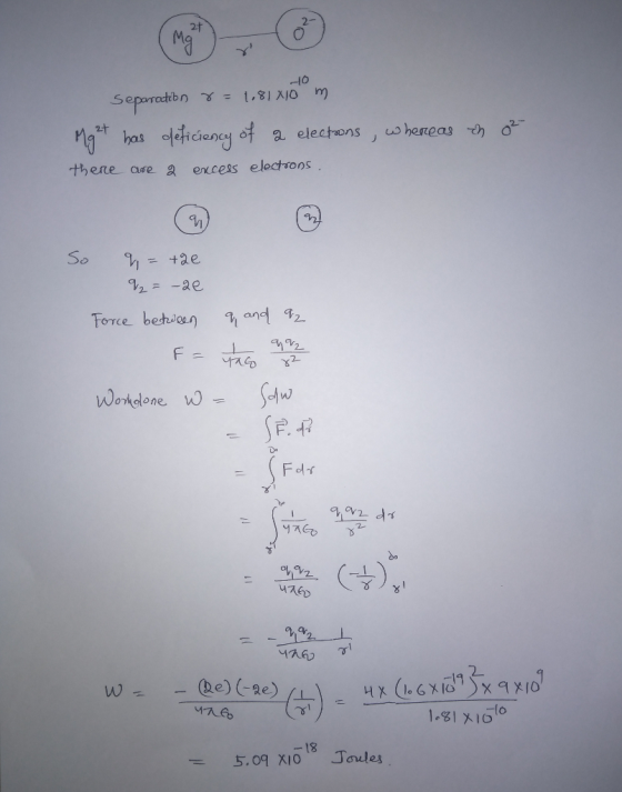2 과 라 there ase a encess electrons Force bein n 92 Workdlone 飞)、心 -18