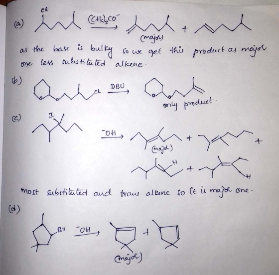 Ctbeco s the base i bul sous ge thit product as pne less ubsti ta ted alkene の DBU 0 (C -OH ajor) most ubchtad and tyous alta