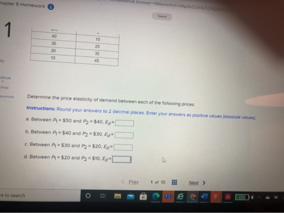 hapter 6 Homework browser=0&launchurl=https%253A%25 %2522 Saved 1 15 40 30 20 25 35 10 45 Book Print erences Determine the pr