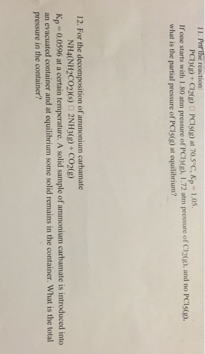 If one starts with 1.80 atm pressure of PCl_3(g),