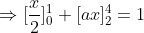 = 1 + [ar]; = 1