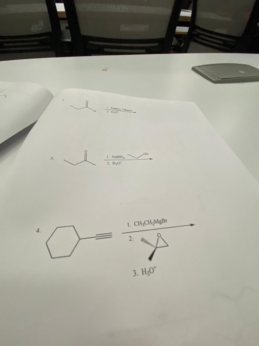 1. CH,CHMgBe 3. H,0