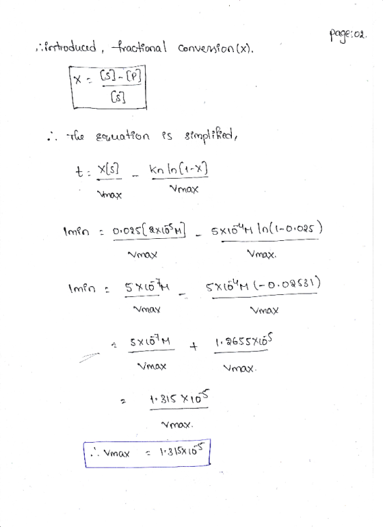 page:02. - Sentroduced, fractional conversion (x). TX - [s] - [p]] 1 [5] :: The equation is simplified, t: x[s] - Knio (4-x]