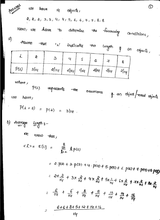 tde have obje , 2, a, 3, 9, 4, 5, 6, 6, +, +, 8, 8 Now, we have to det pine the Conditions an 3 Pt)al -the oaeunfence ue have Ke Know that TX 5
