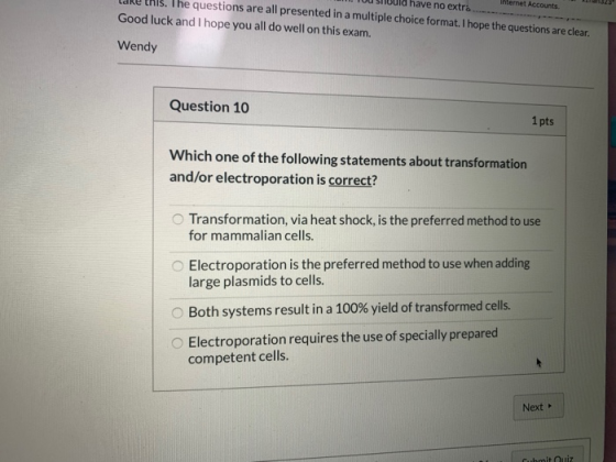 hernet Accounts 100 stuld have no extra... Lake this. The questions are all presented in a multiple choice format. I hope the