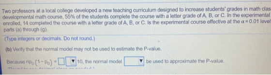 Two professors at a local college developed a new teaching curriculum designed to increase students grades in math clas deve