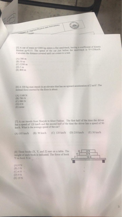 [S] A car of mass1000 kg enters that and track, having a coefficient of inte friction 0.15. The speed of the car just before