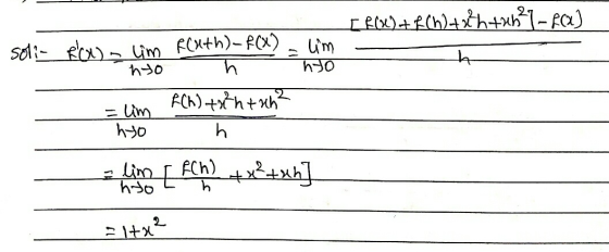 [ f(xDtfch) tothtub?1-PCX) lim ho soli- f(x) - lim Fouth)-f(x) nyo h F(h) tash+nh² =lim h hyo ACh) + x2 tun] hoo h 3148?
