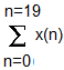 n 19 Σ Χ1) n-0