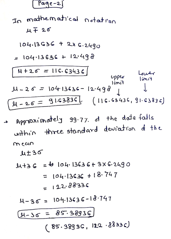 Paqe-2 2X С.2490 pptr limii limiA μ-2ς Ξ 104-13636-12.498 Appnoximately 99.7% đ the dada falls ithử three standard deurahon d