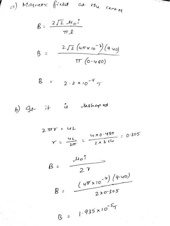 Consider The Following Figure A Conducting Loop In The Shape Of A 