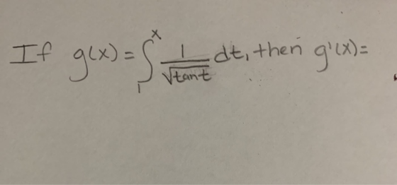 If •dt, then Vtant g(x)=
