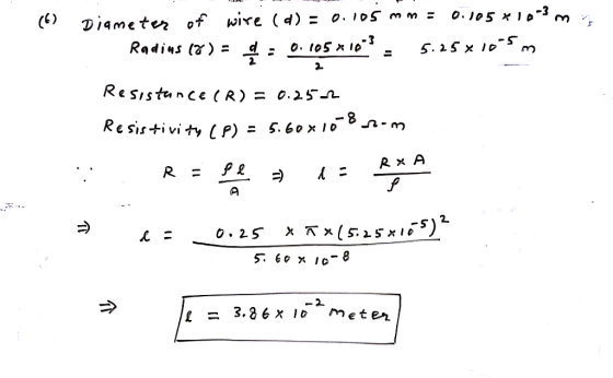 ST ResstunC6(R) = 0.25.a Rx A -2 = 3.86x10 meter