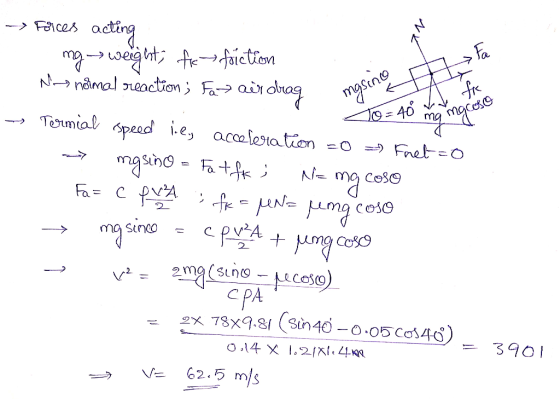 nacio To = 40 mg mgcolo -> Forces acting ng weight; fic friction Niss normal reaction; Fa> oür Obreg mgsing a few times → Ter