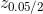 z_{0.05/2}