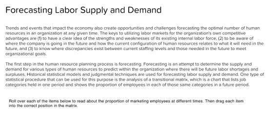 Forecasting Labor Supply and Demand Trends and events that impact the economy also create opportunities and challenges foreca