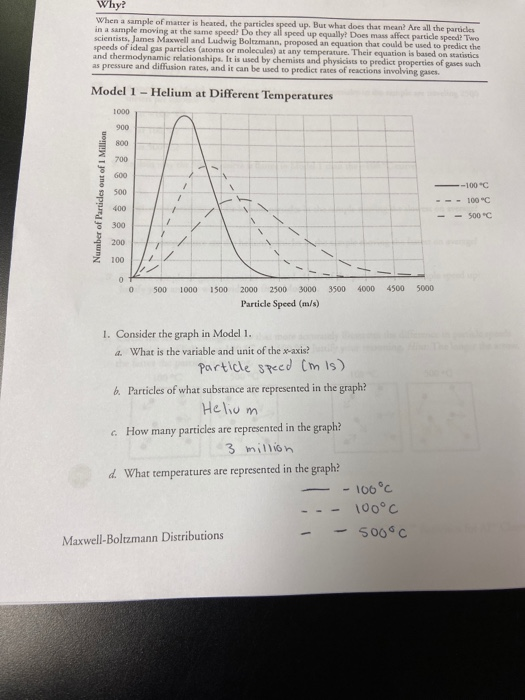 Why? When a sample of matter is heated, the particles speed up. But what does that mean? Are all the particles in a sample mo