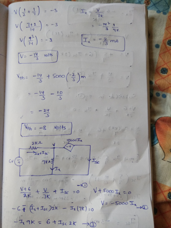 76 vi - (I -- MA [V=-14 volts ) ) ) Van - + 5000 (4) (4th = -8 volts a t ( es. 2ks ScooTx & LAT IxtIsc GV (7 7ke I s Y Isc 1
