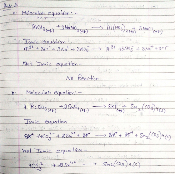 a. Molecular cqualion -- | Algiztagy +3 Nanogle) -> Al(103) srant 3 sachant Tonic equation A13+ + 301 + 3 Not 4 3003 -> Al3+