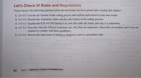 Lets Check It! Rules and Regulations Please answer the following questions from the knowledge you have gained after reading