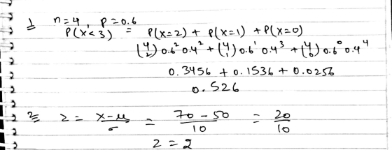 P20.6 lxe2) elxe) P(xo) 3 0 0.b + 0.6 0.4 o.b 0. 3456 0.1536 + 0.0252 o.S26 20