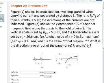 Figure (a) shows, in cross section, two long, para