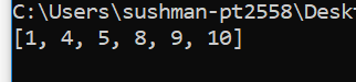 C:\Usersl sushman-pt2558\Desk [1, 4, 5, 8, 9, 10]