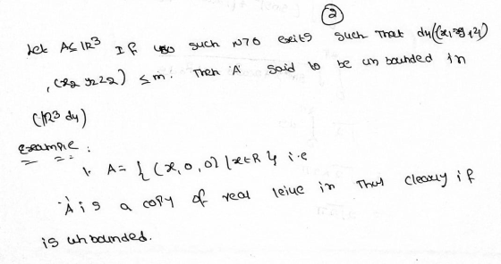 is Let auch that dullzinger ASIRS If no such nro eseits such That du((x189 121 (22 9222) sm! Then A said to be un bounded in