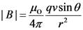 ||B|= 4 gvsin 0
4л г?
