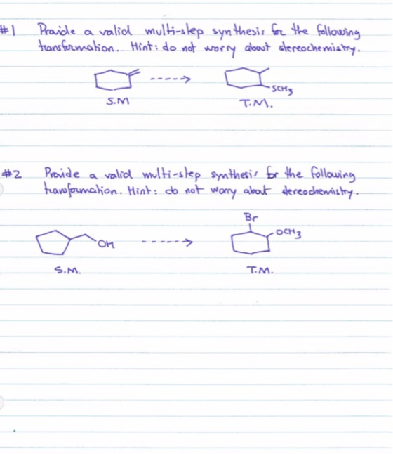 Raile avaliol mulh-slep synthesi, hte Gllouing nonsinmalion Hinti do not wotry doost ceiy #1 ochem1 S.M T.M Be 00% S,M. T.M