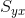 S_{yx}