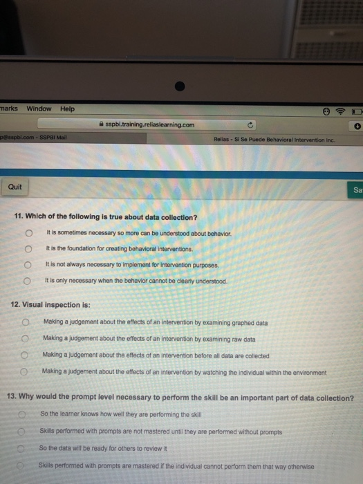marks Window Help sspbi.training.rellaslearning.com D apbl.com - SSPRI Mail Relias. Se puede Behavioral Intervention Inc. 11.