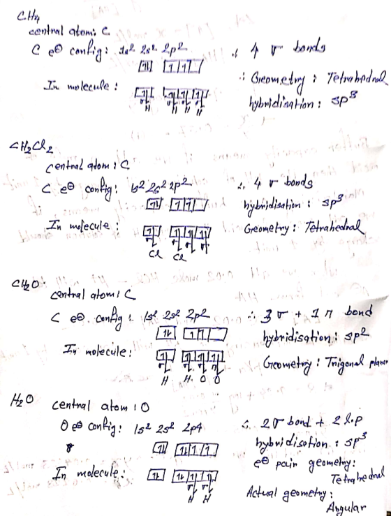 Colla central atom. c. 30. C eo config the 20 lpl all of Ar borly s Geometry - Tetrahedral DLL 10.1 www. sps Le hybridiaaton
