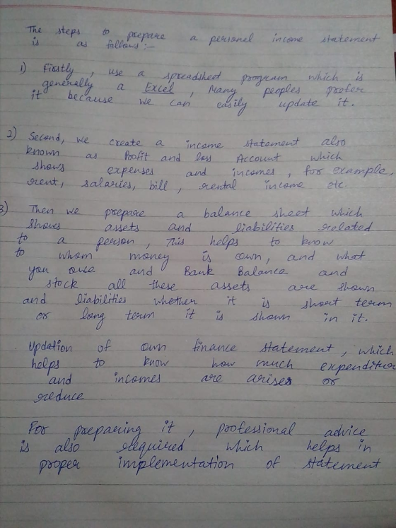The stepsto prepre a pe ou ficar :- iL Exel pdate it Wle Can Cauue ea il cyeate a inisme which shaws Gent salanies billrent
